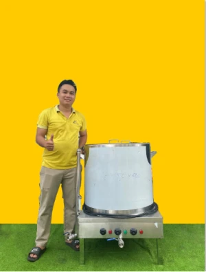 Nồi nấu cháo tủ điện liền NC-100L (inox 304)