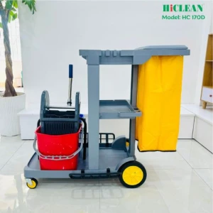 Xe đẩy làm vệ sinh phòng Hiclean HC170D