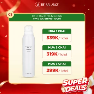 DATE T5/2026 Xịt khoáng phun sương Vivid Water Mist 100 ml