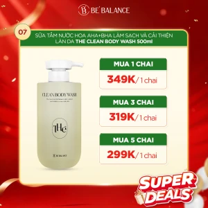 SUPER DEAL Sữa Tắm Khử Mùi Cơ Thể BeBalance The Clean Body Wash 500 ml