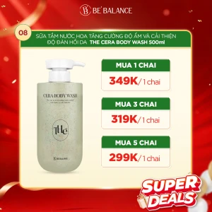 SUPER DEAL Sữa Tắm Làm Dịu Da Nhạy Cảm BeBalance The Cera Body Wash 500 ml