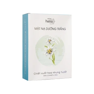 MẶT NẠ CHIẾT XUẤT HOA NHUNG TUYẾT - DƯỠNG TRẮNG (HỘP 12 MIẾNG)