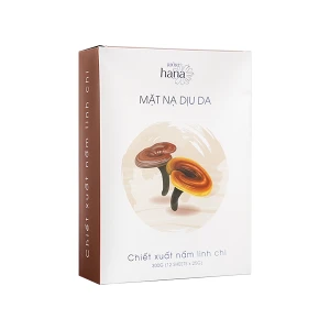 MẶT NẠ CHIẾT XUẤT NẤM LINH CHI - DỊU DA (HỘP 12 MIẾNG)