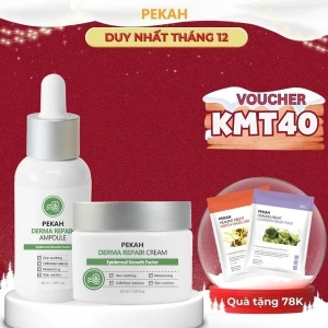 2 items Bộ Sản Phẩm Cải Thiện Và Phục Hồi Da Mụn Gồm Serum Và Kem Dưỡng Da PEKAH