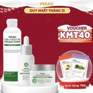 3 items Bộ Sản Phẩm Cải Thiện Da Mụn Và Dưỡng Trắng Da PEKAH
