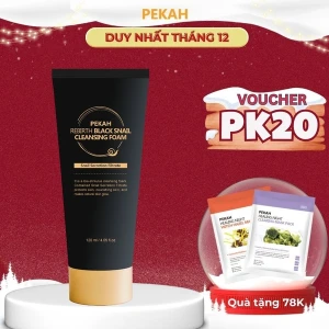 NHẬP MÃ KMT40 GIẢM 40K Sữa Rửa Mặt Phục Hồi Ốc Sên PEKAH - PEKAH Rebirth Black Snail Cleansing Foam