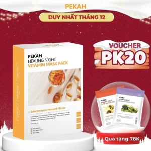 Set Mặt Nạ Giấy Cấp Ẩm Và Dưỡng Trắng Da Vitamin PEKAH 25ml - PEKAH Healing Night Vitamin Mask Pack