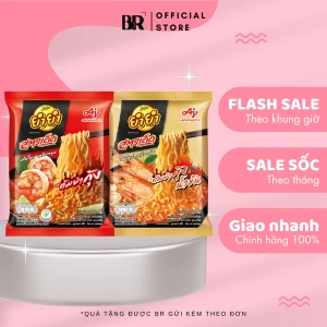 Mì Gói Ăn Liền Vị Tom Yum Kung YumYum Sood-ded 80g