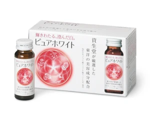 Nước Uống Trắng Da Shiseido Pure White - Hộp 10 chai x 50ml