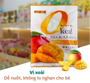 Thạch trái cây Slim & Slim Jelly không chứa Calo gói 22g