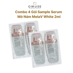 4 Gói sample 2ml Tinh chất mờ nám và tàn nhang chuyên sâu OMUSE MelaV White Serum