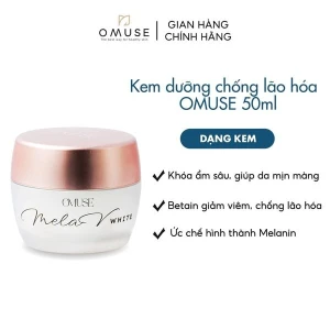 Kem dưỡng ẩm mờ nám và tàn nhang dưỡng trắng da ban ngày và đêm OMUSE MelaV Cream 50g