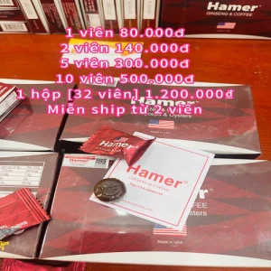 1 Hộp 32 Viên Kẹo Hamer Nhân Sâm Mỹ Chính Hãng - 0967227889
