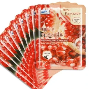 Bộ 10 Mặt Nạ Dưỡng Da Lựu 3W Clinic(23 ml/miếng)Hàn Quốc