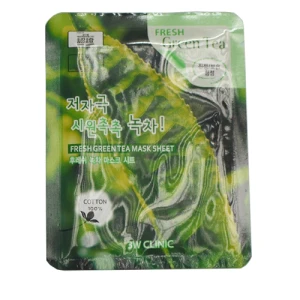 Bộ 10 Mặt Nạ Dưỡng Da Trà Xanh 3W Clinic(23 mlmiếng)Hàn Quốc