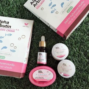 Set Dưỡng Da Mặt Alpha Arbutin Collagen Cream 4IN1 Thái Lan