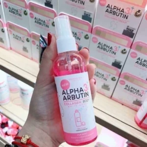 Xịt Collagen Trắng Da Alpha Arbutin 3 Plus Collagen Body White Spray 100ml Thái Lan
