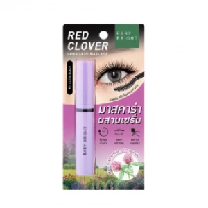 Mascara Dài Mi Cỏ Ba Lá Đỏ Baby Bright Red Clover Long Lash Mascara 4.8g 01 Ultra Black