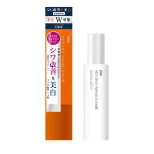 Nước hoa hồng cải thiện nếp nhăn và dưỡng trắng Meishoku Medi Shot Wrinkle & White essence lotion 120ml