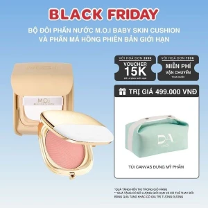 Bộ Đôi Phấn Nước M.O.I Baby Skin Cushion Và Phấn Má Hồng Phiên Bản Lễ Hội