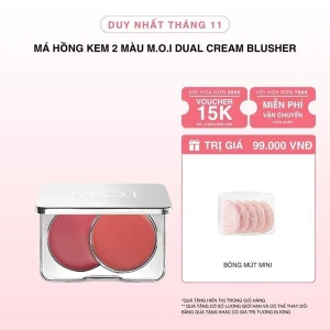 Má Hồng Kem 2 Màu M.O.I Dual Cream Blusher