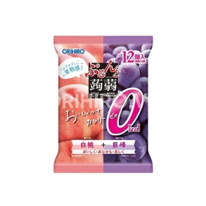 Thạch Trái Cây Orihiro Vị Đào Và Nho Tím