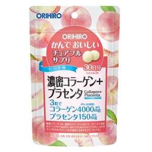 Viên nhai Collagen Placenta Orihiro túi 90 Viên