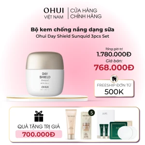 Bộ kem chống nắng dạng sữa Ohui Day Shield Sunquid 3pcs Set