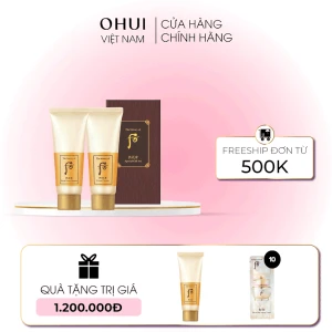 Cặp Sữa Rửa Mặt Kem Tẩy Trang Whoo Gongjinhyang Foam GWP 2pcs Set 40mlx2