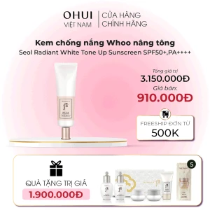 Kem chống nắng Whoo nâng tông Gongjinhyang Seol Radiant White Tone Up Sunscreen SPF50 ,PA