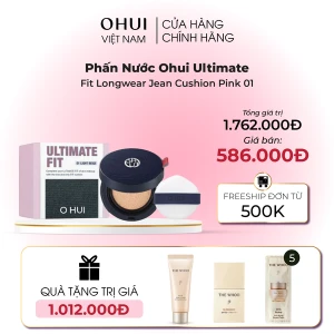 Phấn Nước Ohui Ultimate Fit Longwear Jean Cushion Pink 01
