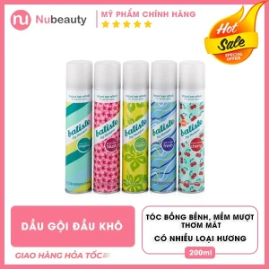 Dầu gội đầu khô Batiste chính hãng nhập khẩu Anh Quốc