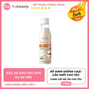 Dầu xả cho tóc khô và hư tổn Love Nature Conditioner for Dry Hair Wheat & Coconut Oil 32619 Oriflame