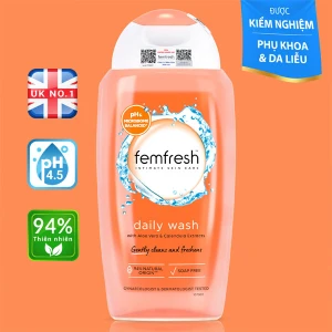 Dung dịch vệ sinh Femfresh màu cam hàng ngày cho chị em phụ nữ