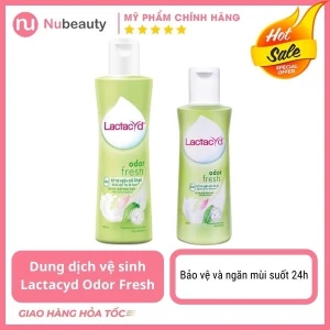 Dung dịch vệ sinh Lactacyd Odor Fresh 150ml 250ml ngăn mùi suốt 24h