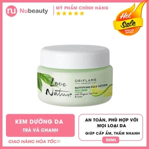 Kem dưỡng da Love Nature Tinh dầu trà và Chanh hữu cơ Oriflame 34845