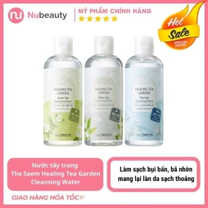 Nước tẩy trang The Saem Healing Tea Garden Cleansing Water chiết xuất từ lá trà công nghệ Hàn Quốc