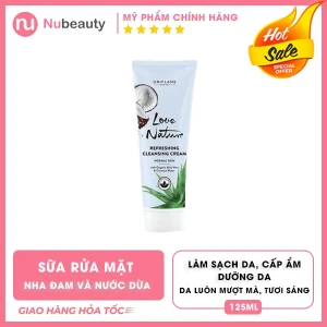 Sữa rửa mặt Love Nature Oriflame Nha đam và Nước dừa hữu cơ 34819