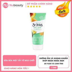 Sữa rửa mặt tẩy tế bào chết ST.Ives chiết suất bơ mật ong dưỡng ẩm, mềm mịn da 170g