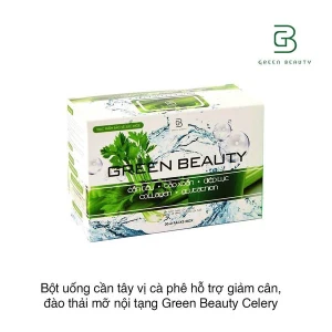 Bột uống cần tây vị cà phê hỗ trợ giảm cân, đào thải mỡ nội tạng Green Beauty Celery (30 gói)