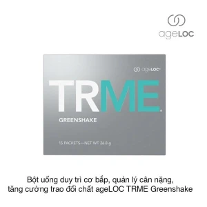 Bột uống duy trì cơ bắp, quản lý cân nặng, tăng cường trao đổi chất ageLOC TRME Greenshake 402g (15 gói x 26,8g)