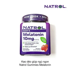 Kẹo dẻo giúp ngủ ngon Natrol Gummies Melatonin 10mg