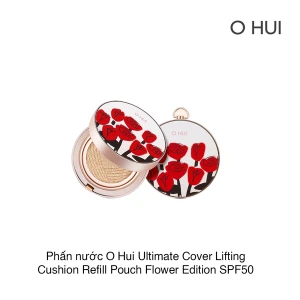 Phấn nước O Hui Ultimate Cover Lifting Cushion Refill Pouch Flower Edition SPF50 1 15g (Hộp)