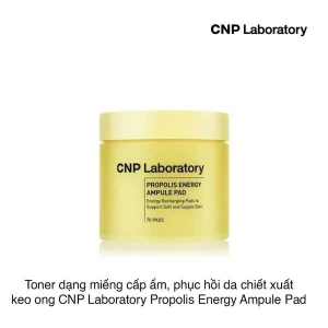 Toner dạng miếng cấp ẩm, phục hồi da chiết xuất keo ong CNP Laboratory Propolis Energy Ampule Pad (70 miếng)