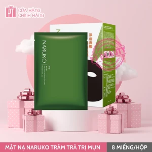 Mặt Nạ Naruko Tràm Trà Trị Mụn Tea Tree Shine Control & Blemish Clear Mask 8pcs