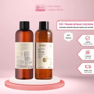 Nước tẩy trang bí đao Cocoon tẩy sạch makeup và cấp ẩm 500ml