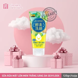 Sữa Rửa Mặt Lên Men Tự Nhiên Trắng Sáng Da Sexylook Enzyme Brightening Facial Cleanser 120g