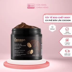 Tẩy tế bào chết body cà phê Đắk Lắk Cocoon cho làn da mềm mịn và rạng rỡ 200ml