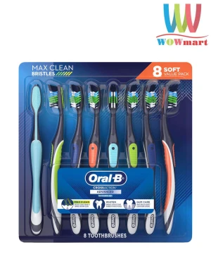 Bàn chải đánh răng Oral-B Cross Action Advanced Vĩ 8 cây (Soft)