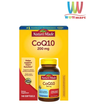 Bổ sung CoQ10 tốt cho tim mạch Nature Made CoQ10 200mg 140 viên